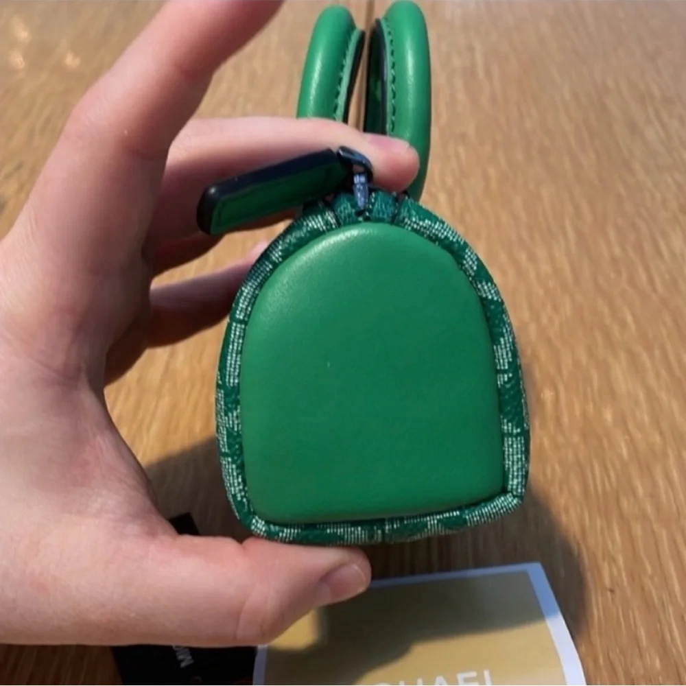 NWT Michael Kors Green Micro Duffle KeyFob - Picture 10 of 16